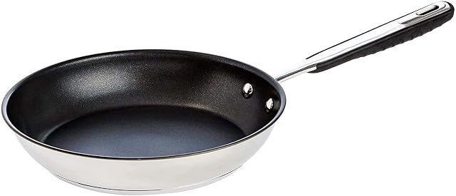 Amazon Basics 28 cm Antihaft-Bratpfanne aus Edelstahl